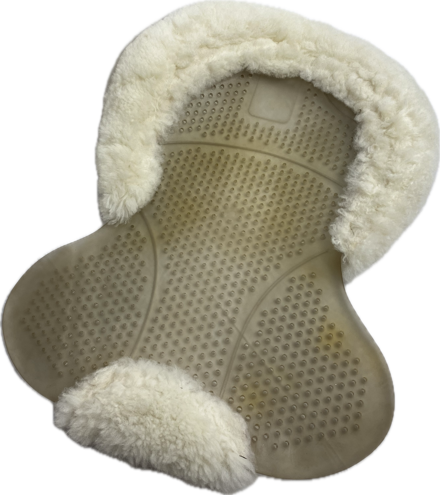 Gelpad med fårskinnskant