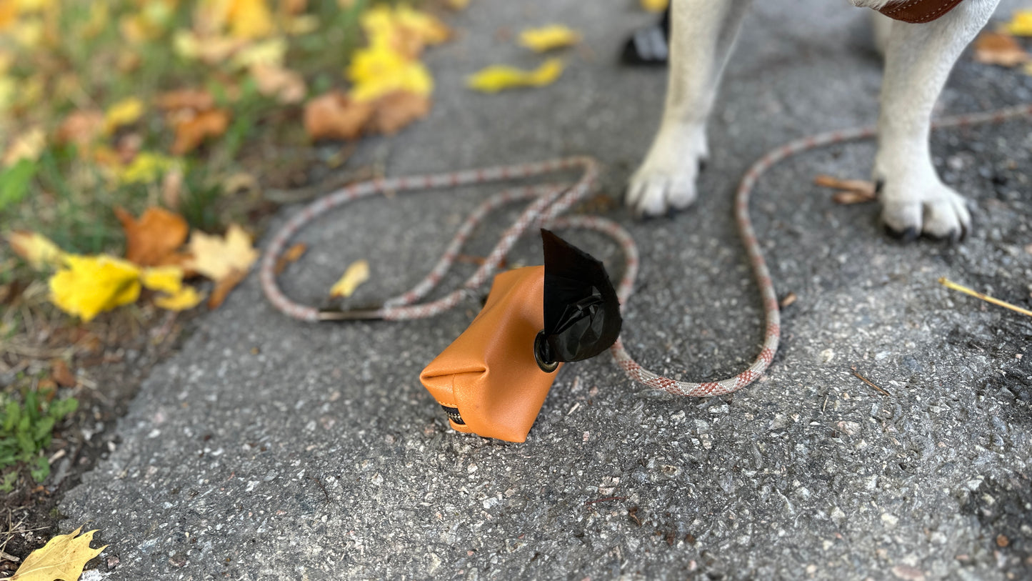 Dog poop bag holder