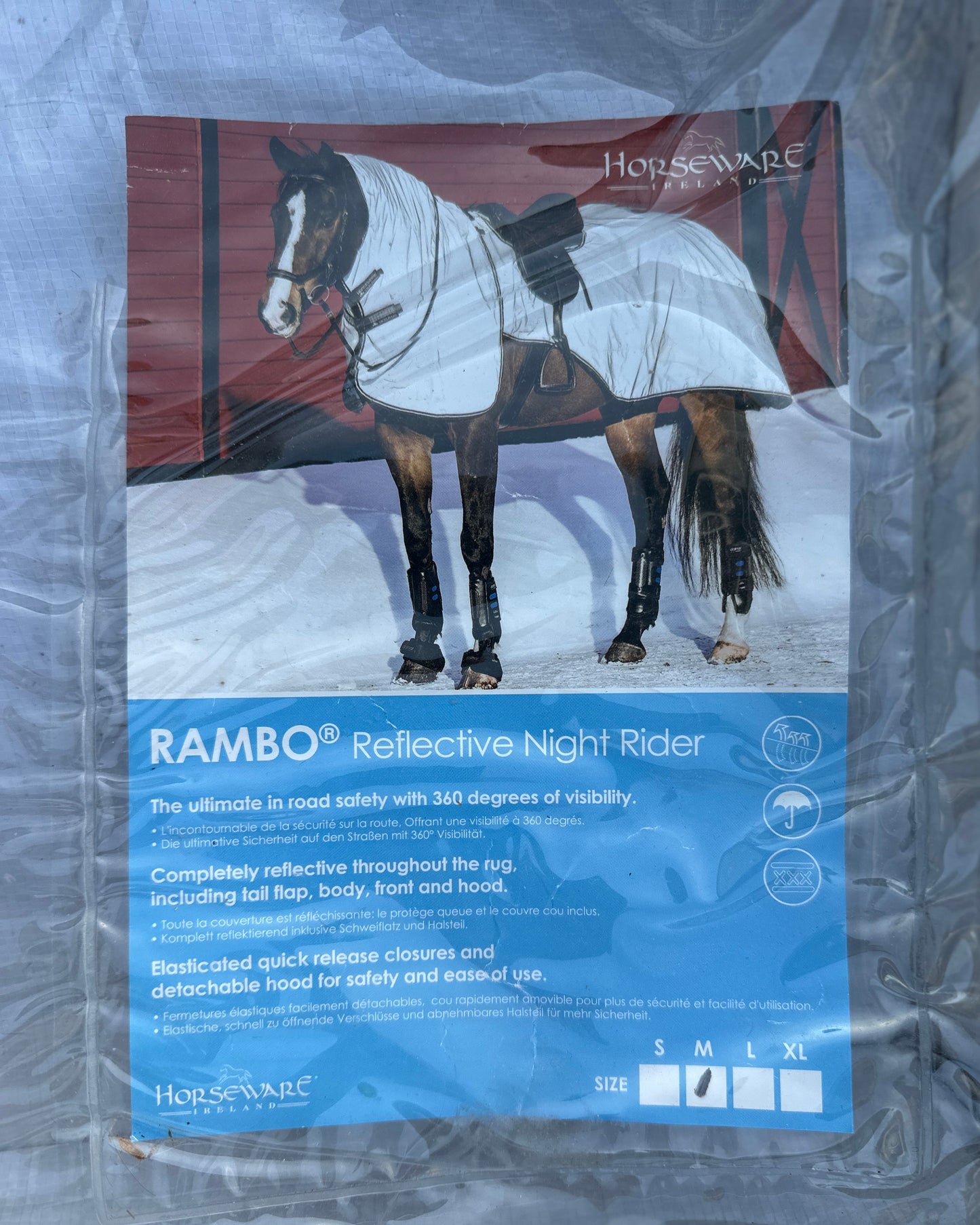 Crotch / loin cover | M| Horseware Rambo Reflective Nightrider