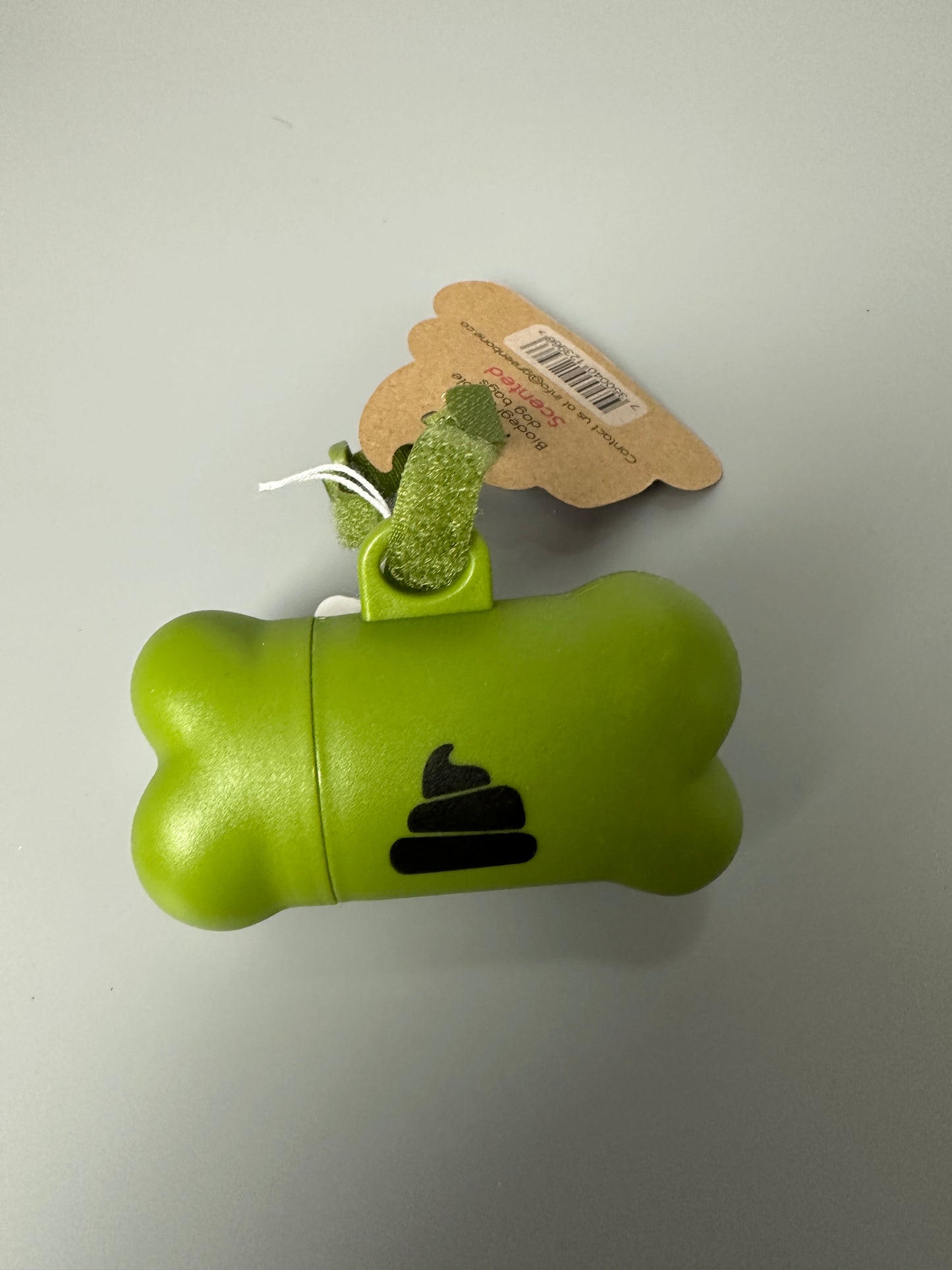 Set of dog poop bags and holders | Green Bone