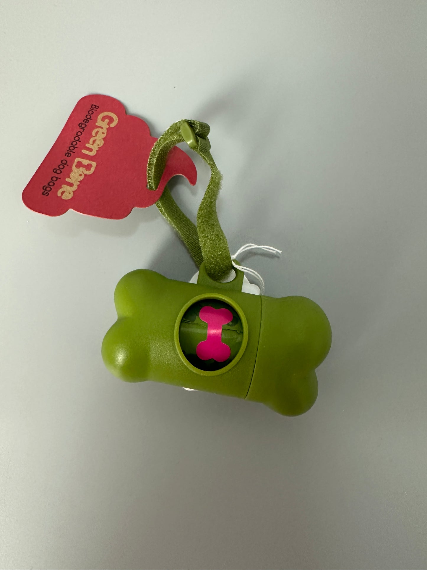 Set of dog poop bags and holders | Green Bone