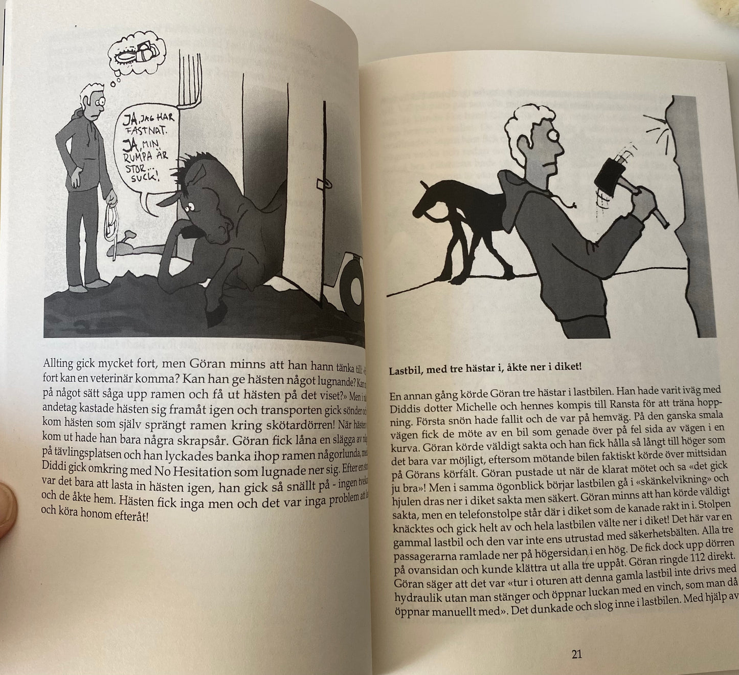 Book | Suddenly it happens... About horses and transportation by Lena Rundblom