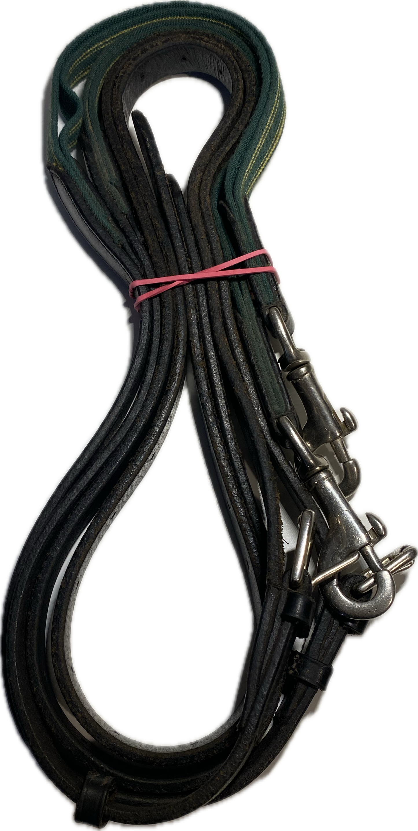 Restraint reins with elastic bands