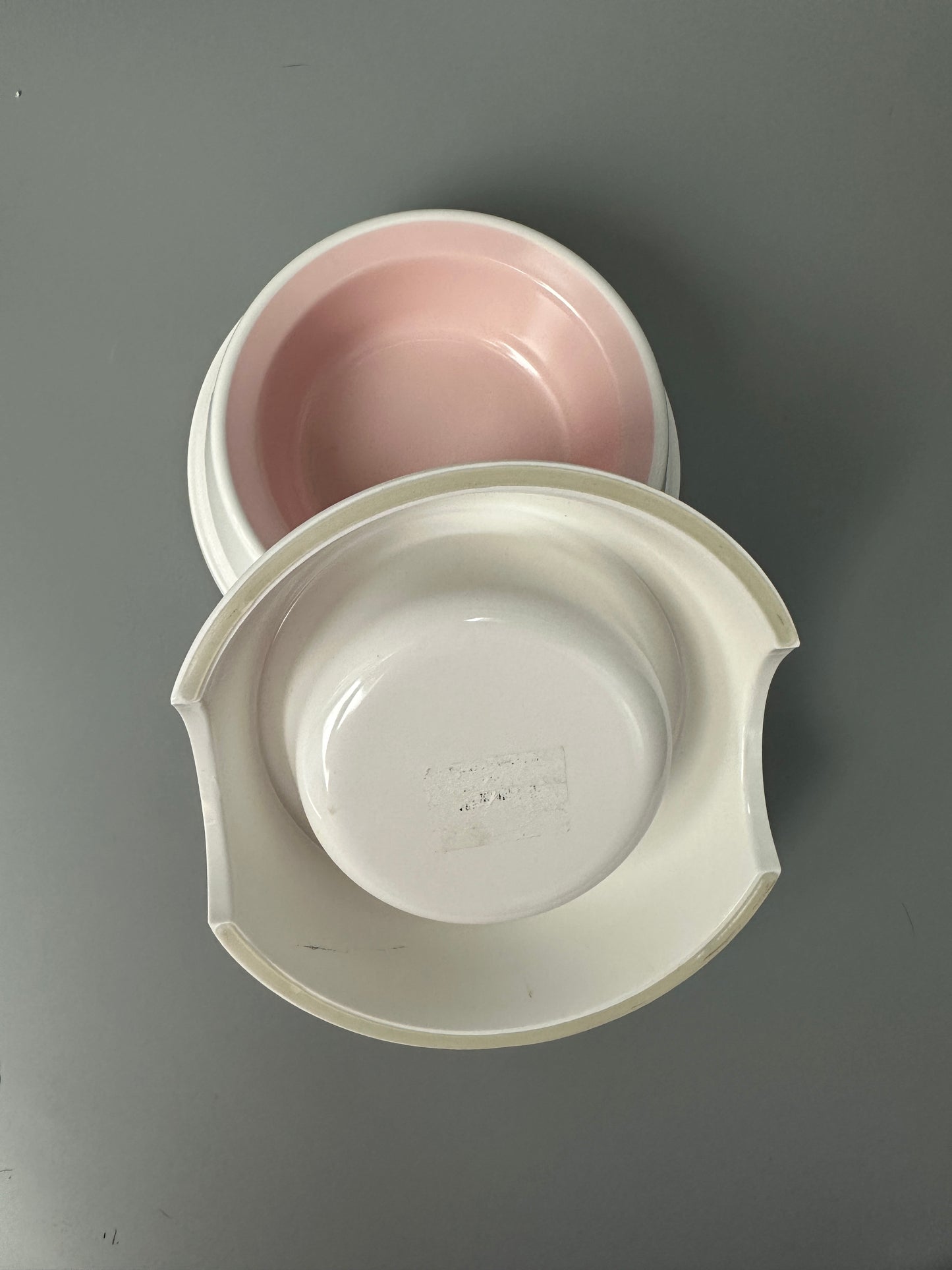 Set of two food bowls and water bottle for dog