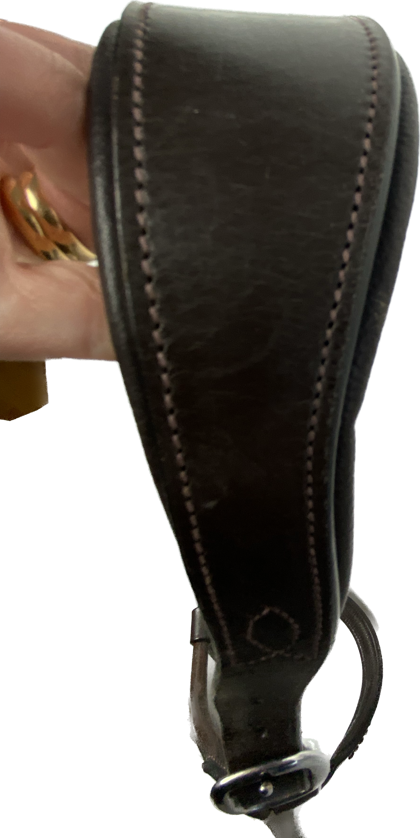 Leather halter with bling