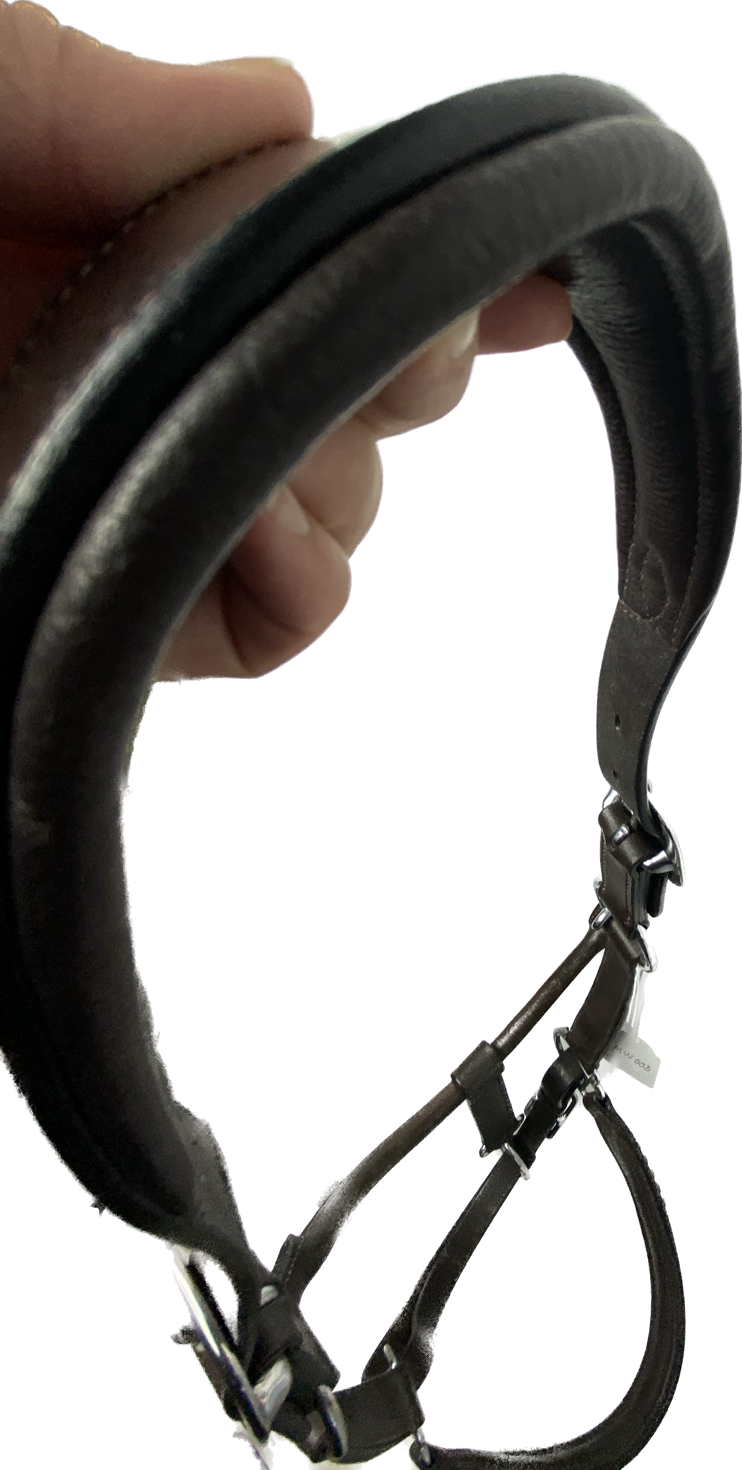 Leather halter with bling