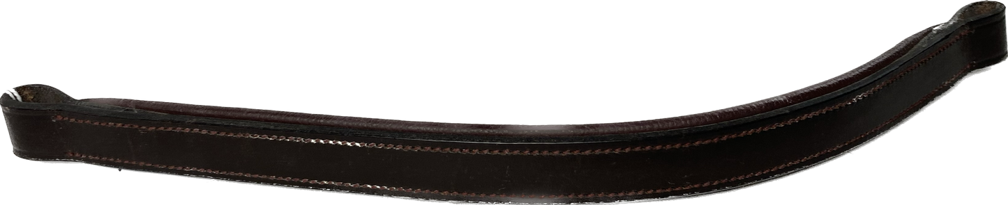 Brown leather headband