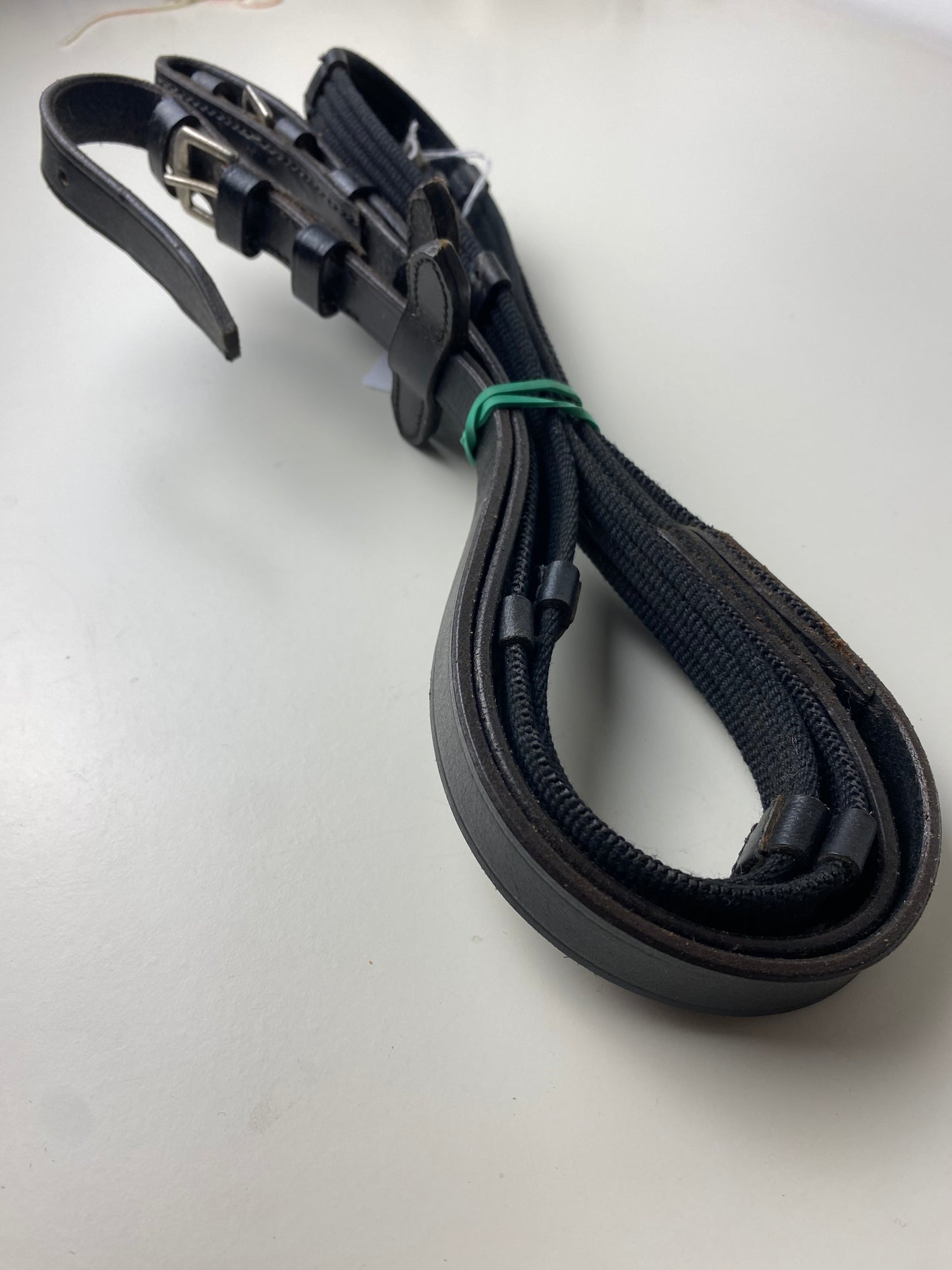 Rein in woven rib