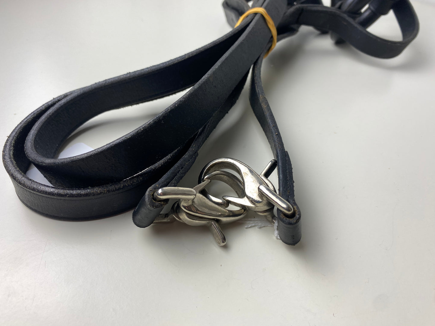 Clamping reins with rubber rings