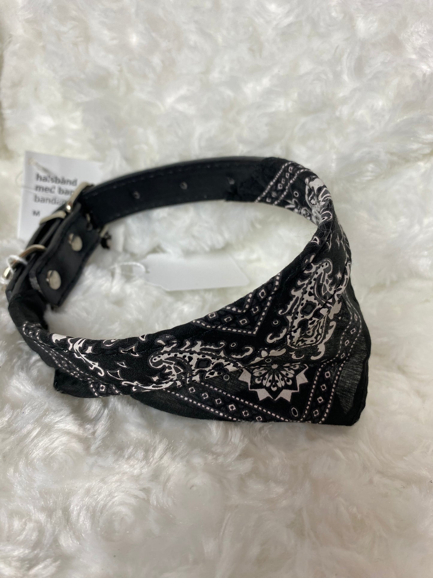 Dog collar with bandana | M