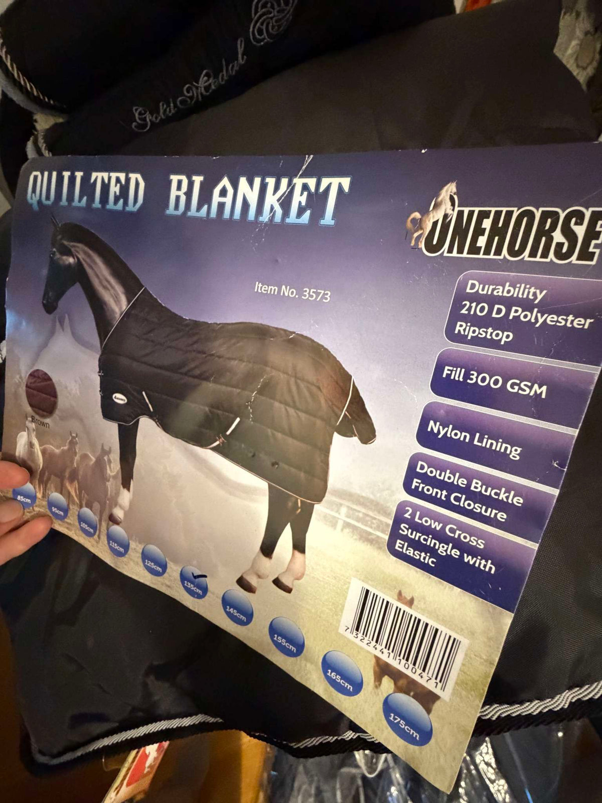 Stalltäcke 300g, stl 135, OneHorse