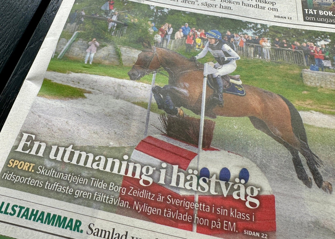 Tilde Borg Zeidlitz, 21, är Sverigeetta i sin klass i fälttävlan. - Equi ReUse Sweden AB