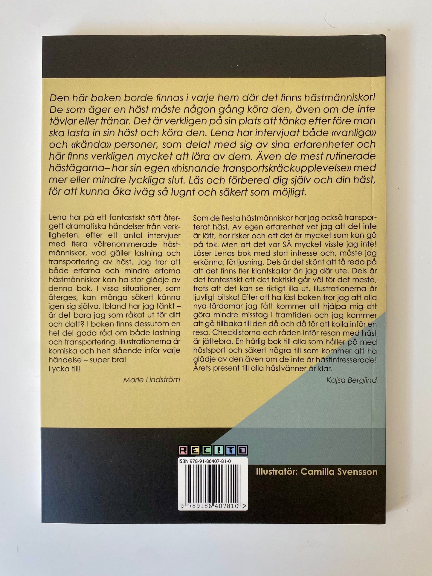 Bok | Plötsligt händer det... Om hästar och transportering av Lena Rundblom