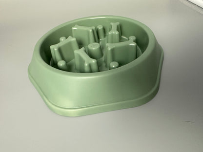 Slowfeed dog food bowl