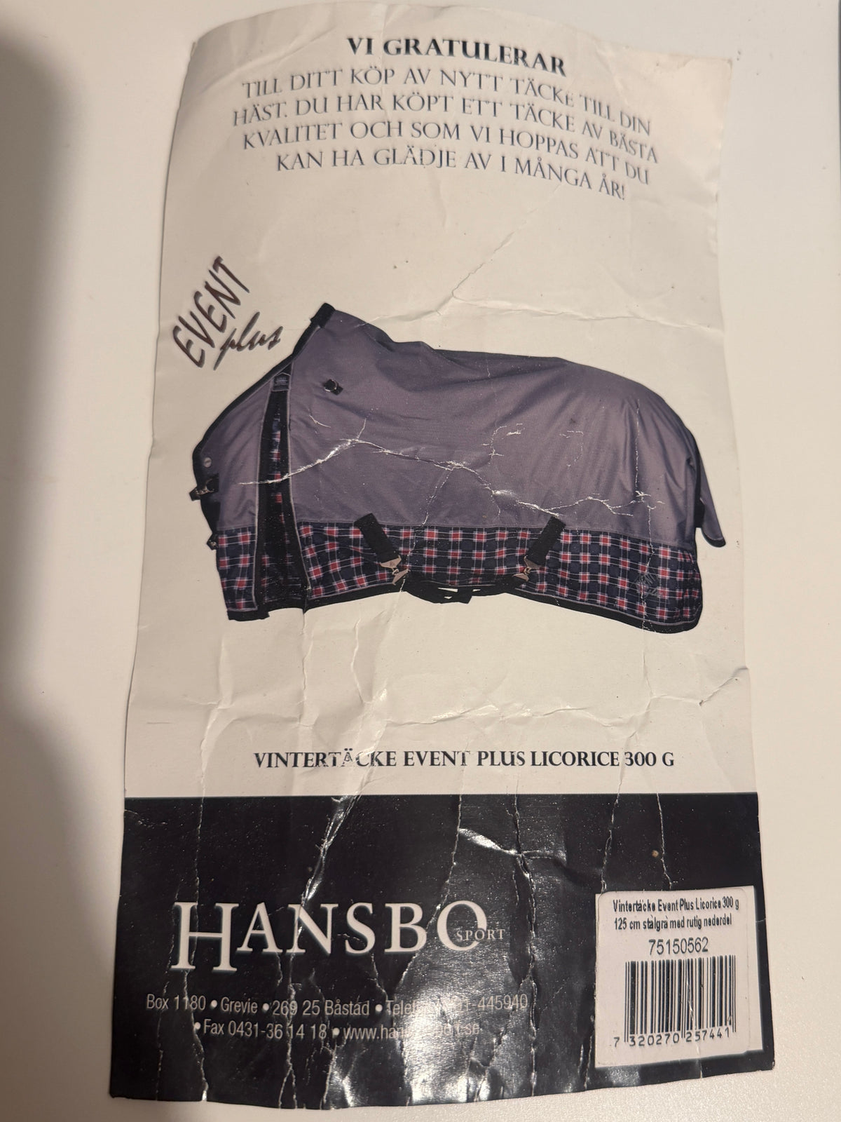 Vintertäcke 300g | 125 | Hansbo Event Plus