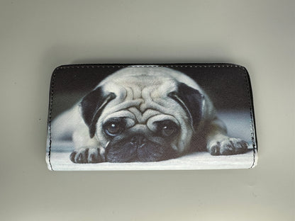Wallet dog motif Pug