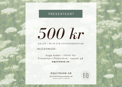 Digitalt Presentkort 🎁 - Presentkort - Equi ReUse Sweden AB