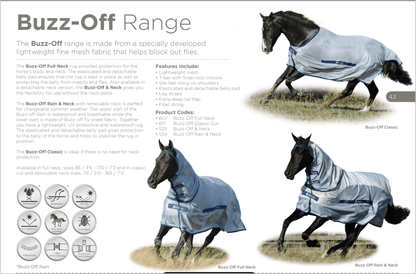 Flugtäcke | 145 | Bucas Buzz - Off Classic - Flugtäcke - Equi ReUse Sweden AB