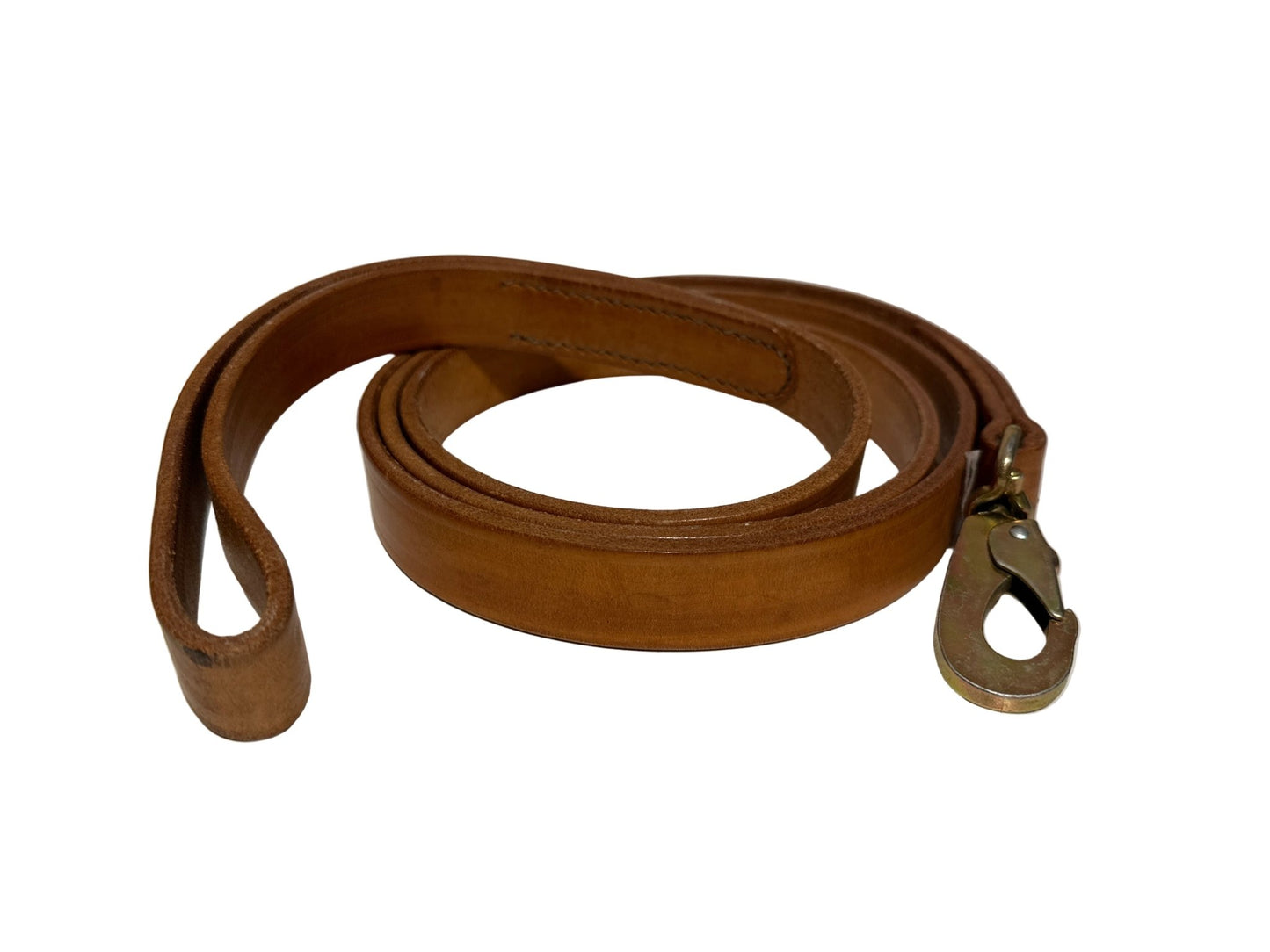 Hundkoppel i läder med karbinhake | BGB Orsa Sweden - Equi ReUse Sweden AB