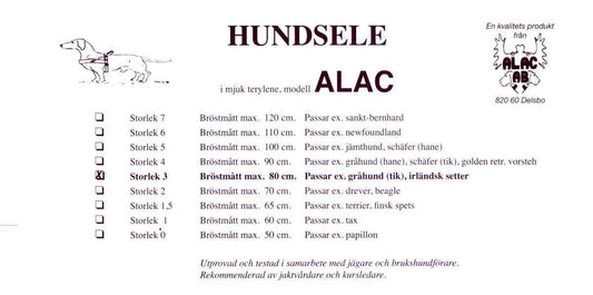 Hundsele/ Spårsele med reflex | 6/XL | ALAC - Equi ReUse Sweden AB