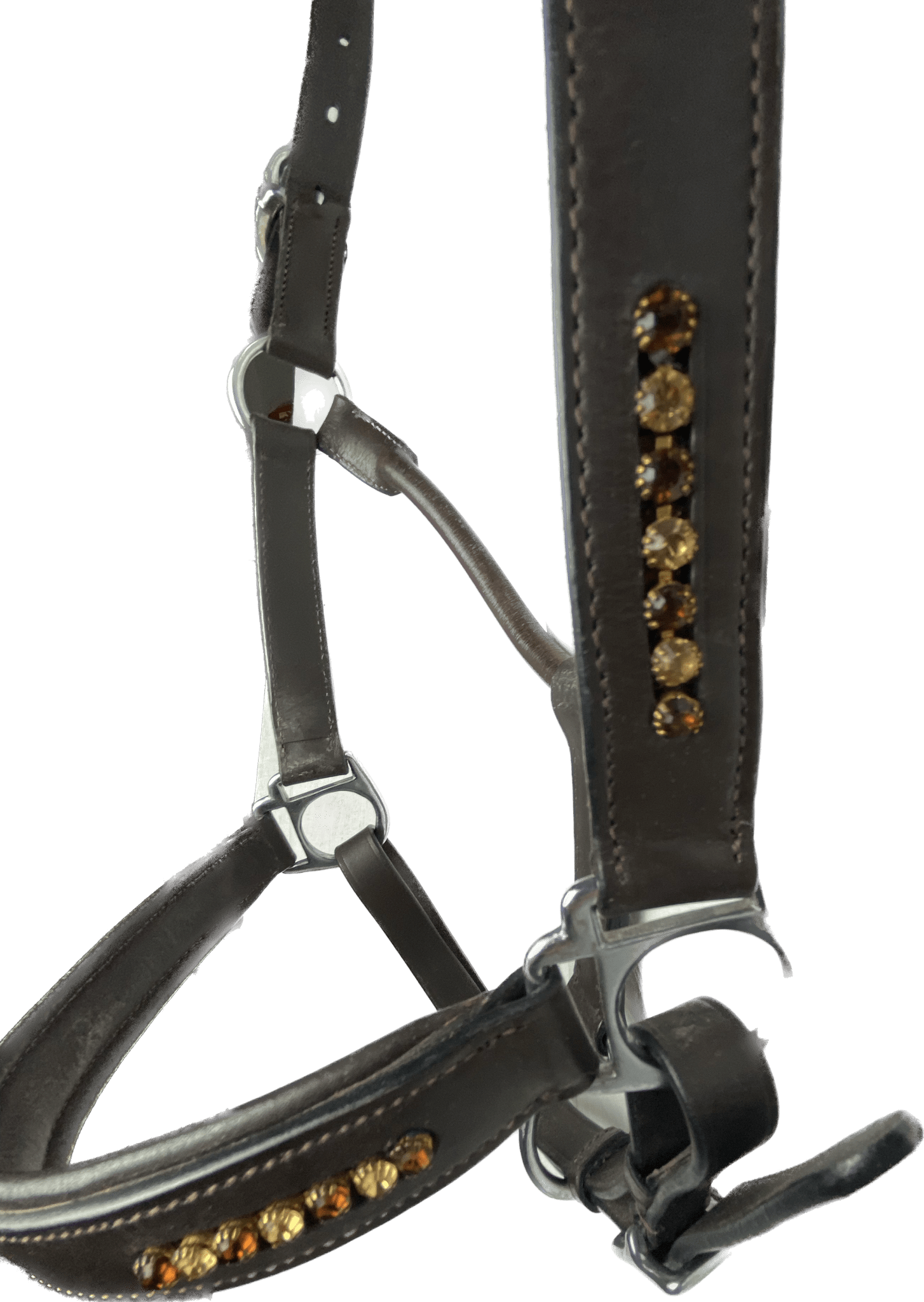 Lädergrimma med bling - Equi ReUse Sweden AB