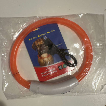 Hundhalsband med LED-ljus | Pet Safety