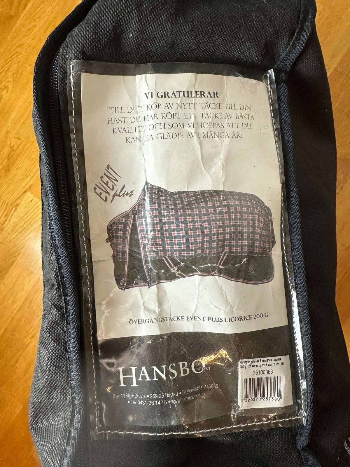 Utetäcke 200 g + hals | 135 | Hansbo Sport Event