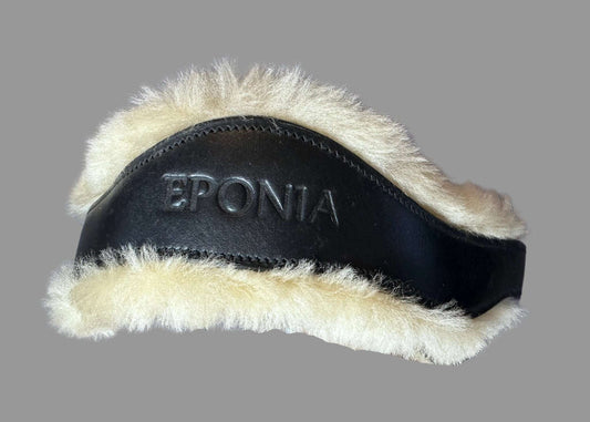 Lädergrimma med fårskinn | Full | Eponia Equestrian sport