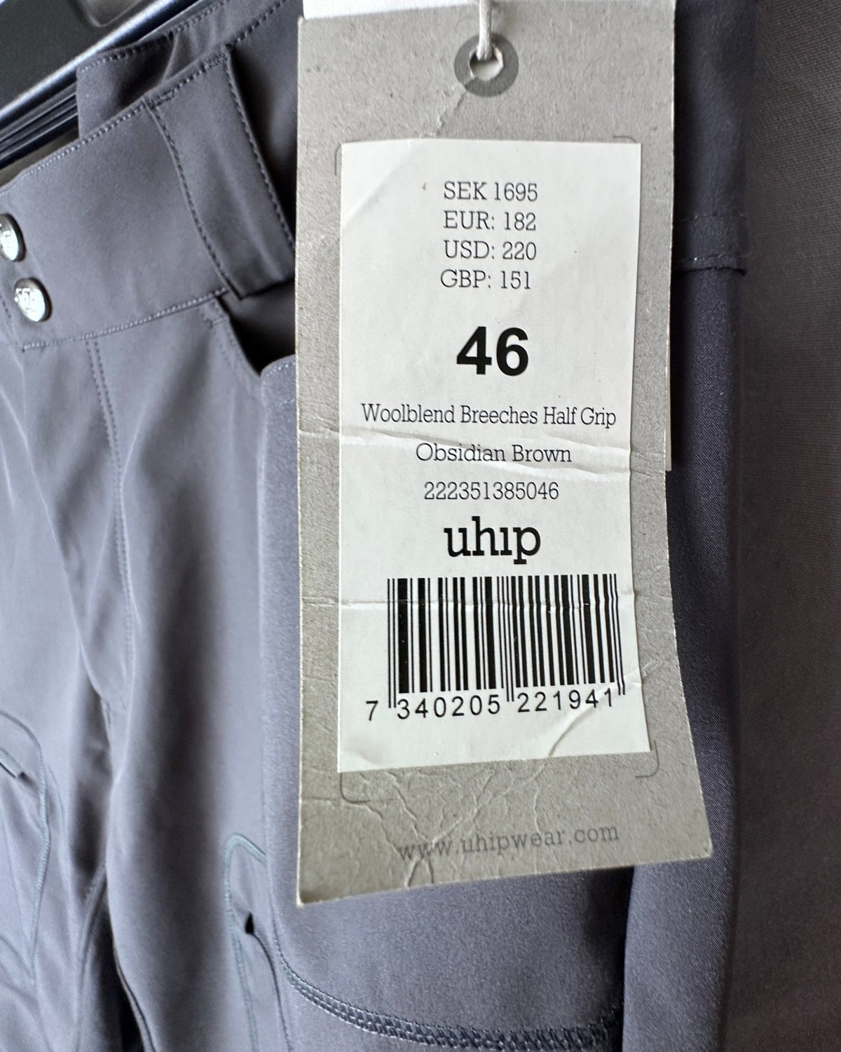Ridbyxa Funktionsbyxa | 46 | UHIP Woolblend Breeches - Ridbyxa - Equi ReUse Sweden AB