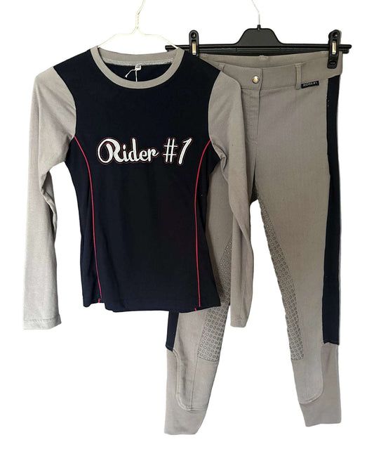 Set Ridbyxa & Jumper | 160 | Rider#1 - Equi ReUse Sweden AB