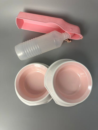 Set två matskålar och vattenflaska för hund - Equi ReUse Sweden AB